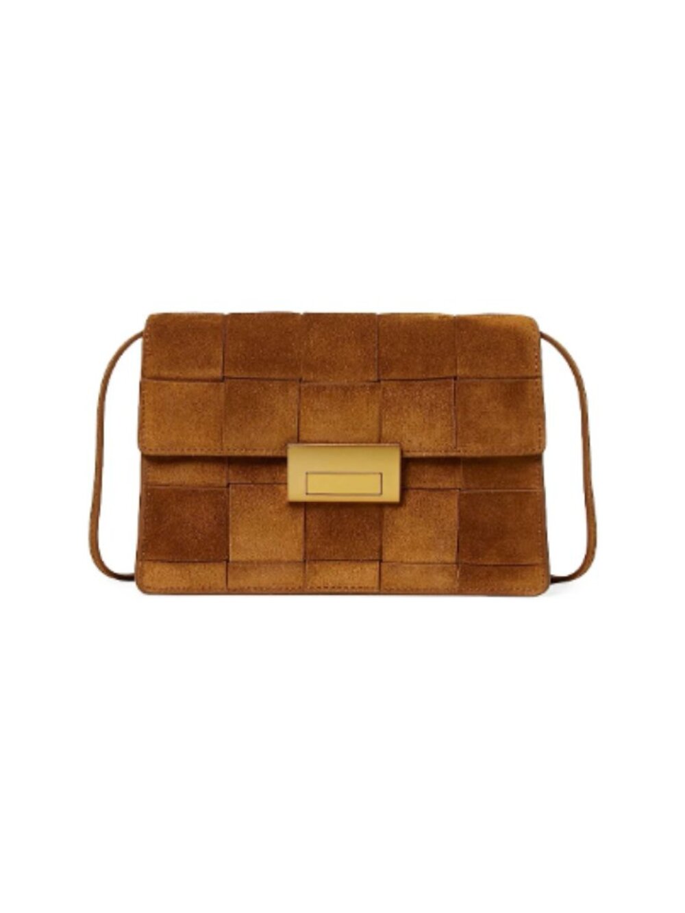 Loeffler Randall NWT Delphine Suede Shoulder Bag (ORIG. $375) COLOR=CACAO